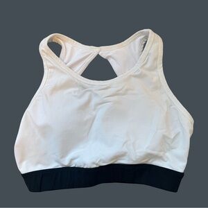 NVGTN Eclipse Seamless Sports Bra White Black Size M